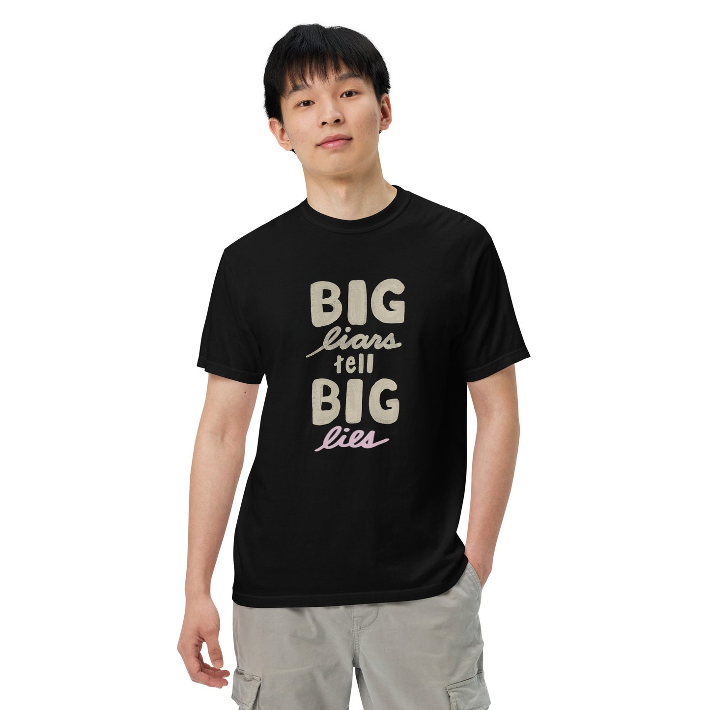 Big Liars Tell Big Lies Unisex garment-dyed heavyweight t-shirt