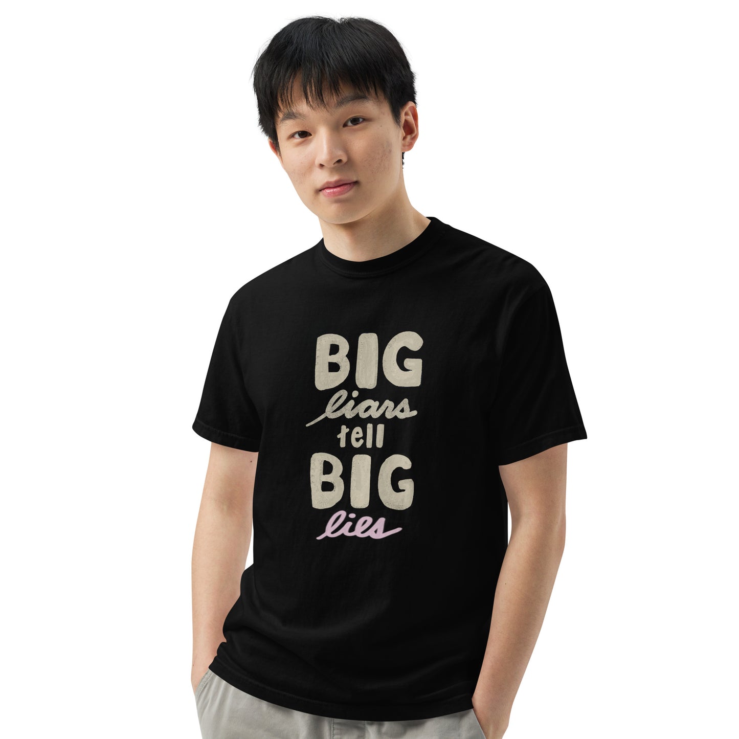 Big Liars Tell Big Lies Unisex garment-dyed heavyweight t-shirt